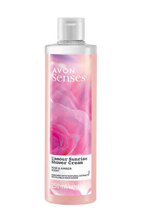 Avon Senses L'amour Sunrise Gül ve Amber Kokulu Krem Duş Jeli 250 Ml.