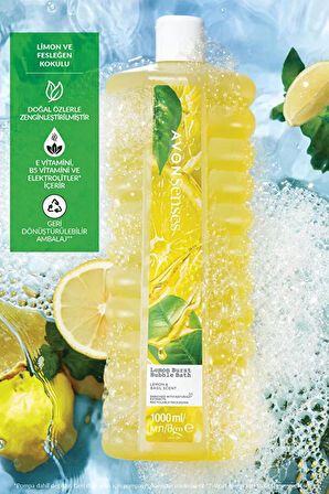 Avon Senses Lemon Burst Limon ve Reyhan Kokulu Banyo Köpüğü 1 Lt.