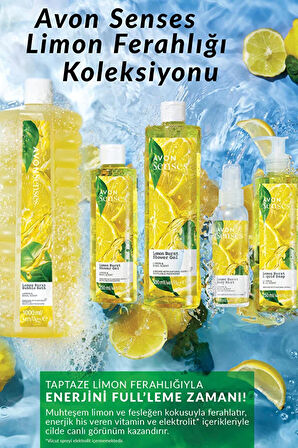 Avon Senses Lemon Burst Limon ve Reyhan Kokulu Banyo Köpüğü 1 Lt.