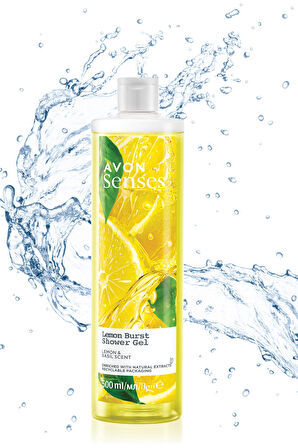 Avon Senses Lemon Burst Limon ve Reyhan Kokulu Duş Jeli 500 Ml.