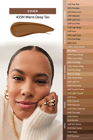 Power Stay Mat Fondöten 30 Ml. 435N Warm Deep Tan