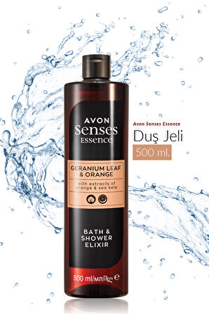 Avon Senses Essence Sardunya Yaprağı ve Partakal Kokulu Duş Jeli 500 Ml.