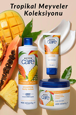 Avon Care Tropical Fruits Ananas, Mango ve Papaya Özlü El Kremi 75 Ml.