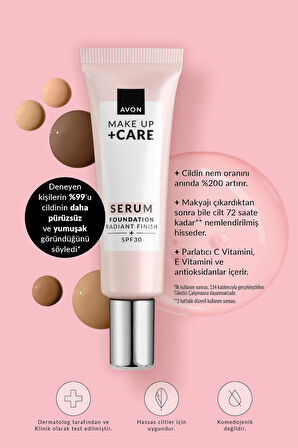Avon Make Up Care 3’ü 1 Arada Serum Fondöten 30 Ml. 410P Spice
