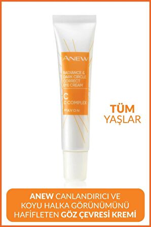 Avon Anew Radiance Koyu Halkalar için Göz Kremi 15 Ml.