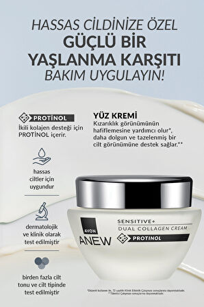 Anew Sensitive+ Çift Kollajen Krem 50 Ml.