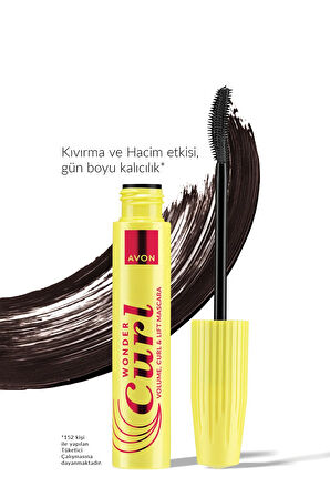 WonderCurl Hacim, Kıvırma ve Kaldırma Etkili Maskara Brown Black