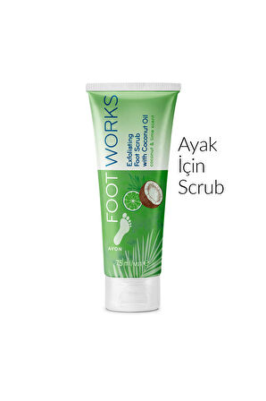 Footworks Hindistan Cevizi ve Misket Limonu Özlü Ayak için Scrub 75 Ml.