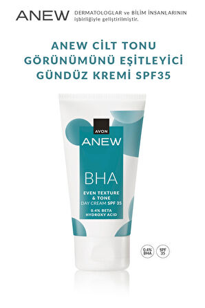 Anew BHA Cilt Tonu Görünümünü Düzgünleştiren Gündüz Kremi Spf 35 50 Ml.