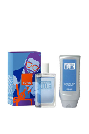 Individual Blue Erkek Parfüm Saç ve Vücut Şampuanı Hediye Seti