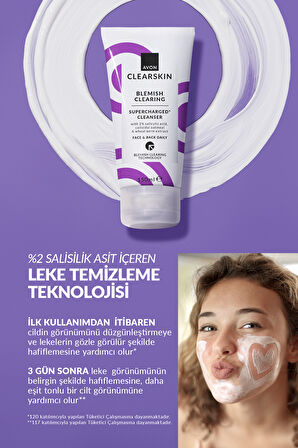 Clearskin Supercharged Lekeler İçin Temizleyici 150 Ml.