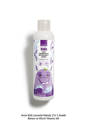 Kids 2 si 1 Arada Çocuklar İçin Lavanta Kokulu Banyo ve Vücut Yıkama 200 Ml.