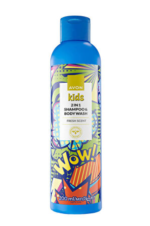 Kids Wow 2 si 1 Arada Saç ve Vücut Çocuk Şampuanı 200 Ml.