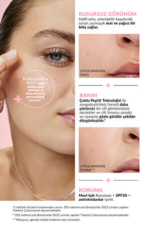 Make Up + Care 3ü 1 Arada Mat Serum Fondöten 30 Ml. 228G Nude