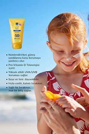 Care SUN+ PROTECT Çocuklar İçin Nemlendirici Gu¨neş Kremi SPF50 150 Ml.