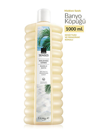 Senses Maldives Sands Deniz Tuzu ve Frangipani Kokulu Banyo Köpüğü 1lt