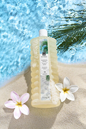 Senses Maldives Sands Deniz Tuzu ve Frangipani Kokulu Banyo Köpüğü 1lt