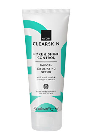 Clearskin Pore & Shine Control Smooth Yüz İçin Arındırıcı Scrub 75 Ml.