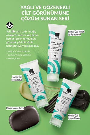 Clearskin Pore & Shine Control Smooth Yüz İçin Arındırıcı Scrub 75 Ml.
