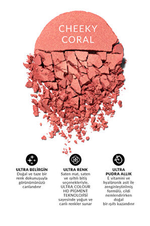 Ultra Colour Pudra Allık Cheeky Coral