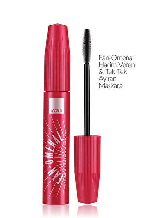 Fan-Omenal Hacim Veren & Tek Tek Ayıran Maskara Blackest Black