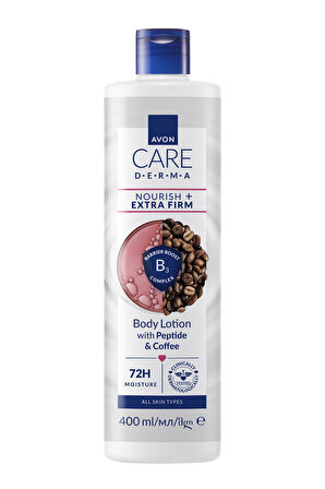 Care Derma Besleyici + Ekstra Sıkılaştırma Etkili Peptit ve Kahve İçeren Vücut Losyonu 400ml