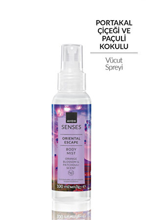 Senses Oriental Escape Portakal Çiçeği ve Paçuli Kokulu Vücut Spreyi 100ML