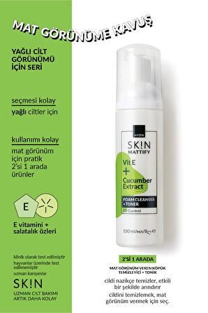 SK!N Mat Görünüm Veren Köpük Temizleyici + Tonik 150 Ml.