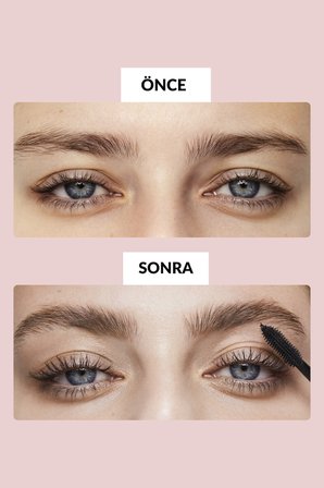 Make Up +Care Serum Volume Maskara - Blackest Black
