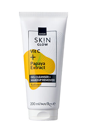 SK!N Işıltılı Görünüm Veren Jel Temizleyici + Makyaj Temizleyici 200 Ml.