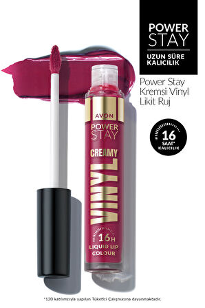 Power Stay Kremsi Vinyl Likit Ruj - Mighty Magenta