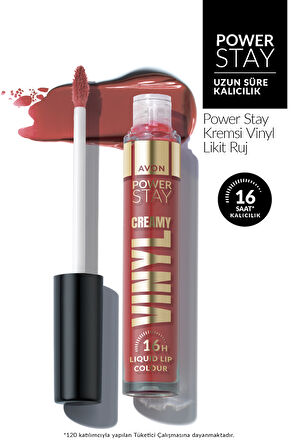 Power Stay Kremsi Vinyl Likit Ruj - Nude Muse