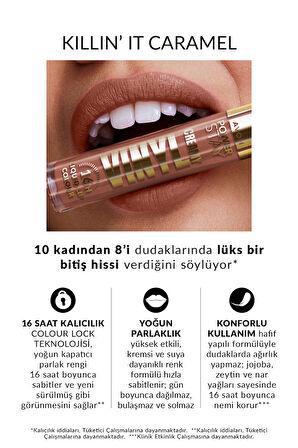 Power Stay Kremsi Vinyl Likit Ruj - Killin It Caramel