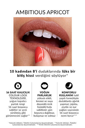 Power Stay Kremsi Vinyl Likit Ruj - Ambitious Apricot