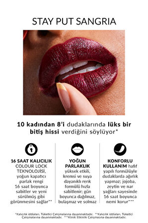 Power Stay Kremsi Vinyl Likit Ruj - Stay Put Sangria