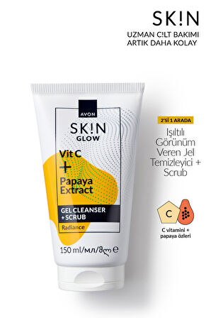 SK!N Işıltılı Görünüm Veren Jel Temizleyici + Scrub 150 Ml.