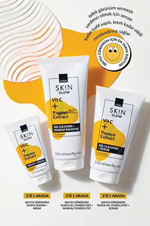SK!N Işıltılı Görünüm Veren Jel Temizleyici + Scrub 150 Ml.
