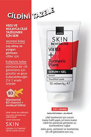 SK!N Tazeleyici Serum + Jel Krem 50 Ml.