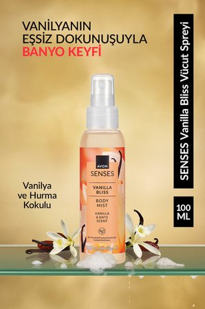 Senses Vanilla Bliss Vanilya ve Hurma Kokulu Vücut Spreyi 100 Ml.