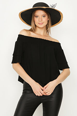 Kadın Carmen Yaka Bluz