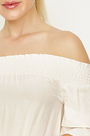 Kadın Carmen Yaka Bluz