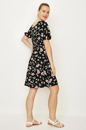 Kadın Çiçek Desenli Elbise