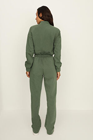 Kadın Fermuar Detaylı Eşofman Altı