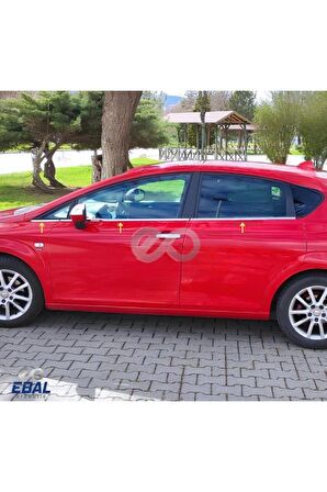 Seat Leon MK2 Krom Cam Çıtası 6 prç. 2006-2012 P. Çelik