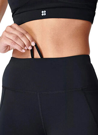 SB4822PR_001 POWER 6 BIKER SHORTS Siyah  Regular Fit  Kadın Tayt