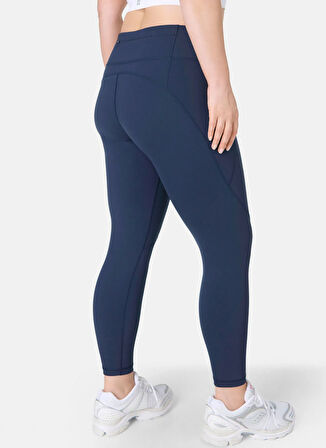Sweaty Betty SB5400-410 POWER WORKOUT LEGGINGS Lacivert Düz Kadın Tayt