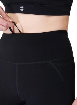 Sweaty Betty SB9218R-001 POWER 32 WORKOUT BOOT C Siyah Yüksek Bel Normal Düz Kadın Eşofman Altı