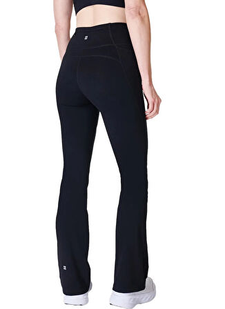 Sweaty Betty SB9218R-001 POWER 32 WORKOUT BOOT C Siyah Yüksek Bel Normal Düz Kadın Eşofman Altı