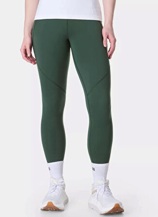 Sweaty Betty SB5400-310 POWER WORKOUT LEGGINGS Yeşil Düz Kadın Tayt