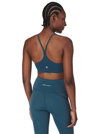 SB9610-6636 SPIRIT RESTORED SEAMLES Mavi U Yaka Kadın Sporcu Sütyeni